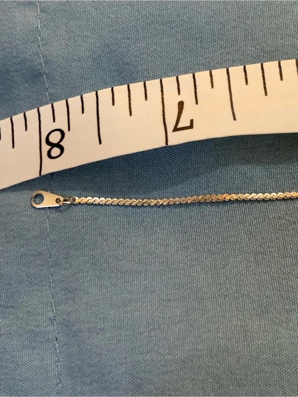 Classic Women's Sterling Silver Box-Herringbone Chain Bracelet